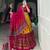 mustard tussar silk traditional printed lehenga choli