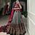 grey tussar silk traditional printed lehenga choli