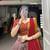 purple tussar silk traditional printed lehenga choli