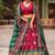 maroon tussar silk traditional printed lehenga choli