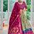light green tussar silk traditional printed lehenga choli