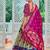 light green tussar silk traditional printed lehenga choli