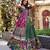 green tussar silk traditional printed lehenga choli