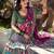 green tussar silk traditional printed lehenga choli