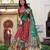 rust red tussar silk traditional printed lehenga choli
