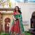 rust red tussar silk traditional printed lehenga choli