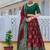 maroon tussar silk traditional printed lehenga choli