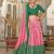 pink tussar silk traditional printed lehenga choli