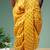 Yellow printed pitambari ready to wear cotton dhoti