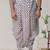 White printed pitambari ready to wear cotton dhoti