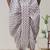 White printed pitambari ready to wear cotton dhoti