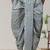 Dark green printed pitambari ready to wear cotton dhoti