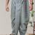 Dark green printed pitambari ready to wear cotton dhoti