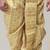 Shine yellow printed pitambari ready to wear cotton dhoti