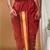 Maroon pitambari ready to wear silk dhoti