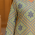 Blue bandhani hand block print kurta
