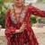Cotton print with kutchi patch-work