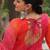 Laheriya & bandhej print with kutchi patche work in faux georgette.