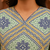 Blue bandhani hand block print kurta