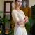 Beige Mul Cotton Saree with Gold Zari Border