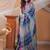 Blue Handwoven Linen Jamdani Saree