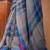 Blue Handwoven Linen Jamdani Saree