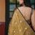 Gold Mul Cotton Tissue Shiuli Saree