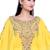 Radiant Yellow Designer Stitched Kaftan with Intricate Handwork Embroidery