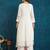 Off-white embroidered georgette resham embroidery kurta-sets