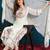 Off-white embroidered georgette resham embroidery kurta-sets