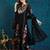 Black embroidered georgette resham embroidery kurta-sets