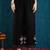 Black embroidered georgette resham embroidery kurta-sets