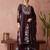 Light-wine embroidered georgette resham embroidery kurta-sets