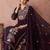 Light-wine embroidered georgette resham embroidery kurta-sets