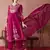 Pink embroidered georgette resham embroidery kurta-sets