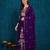 Purple embroidered georgette resham embroidery kurta-sets