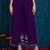 Purple embroidered georgette resham embroidery kurta-sets