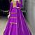 Purple Triangle Lace Navratri Lehenga Choli With Fully Stitched Blouse