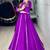 Purple Triangle Lace Navratri Lehenga Choli With Fully Stitched Blouse
