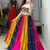Multicolor Frilled Pattern Navratri Lehenga Choli With Fully Stitched Blouse