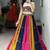 Multicolor Frilled Pattern Navratri Lehenga Choli With Fully Stitched Blouse