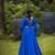 Royal-Blue  Plain With Work on Border Navratri Lehenga Choli With Fully Stitched Blouse