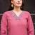 Embroidered Hand Work Straight Kurta With Trousers & With Dupatta