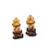 Gold plated blue goddess hydra earrings