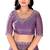 purple Ethnic Motifs Beads Embellished Tissue silk blend Saree