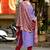 Embroidered Hand Work Straight Kurta With Trousers & With Dupatta