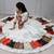 White Multi Designs Prints With Real Mirror and Navratri Lehenga Choli With Fully Stitched Blouse