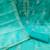 Turquoise sequins embroidered dress material