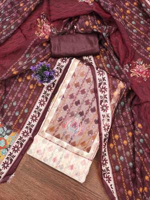 White handwork dress material 1