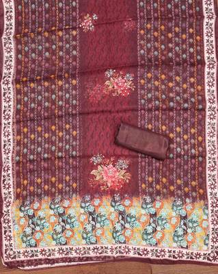 White handwork dress material 4